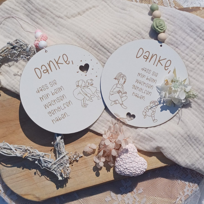 SVG Laserdatei 6 Designs Schilder Holzscheiben Geschenkidee Abschied Kindergarten Erzieherin Kindergartenabschied Danke Kita Kiga SVG Datei – Bild 29