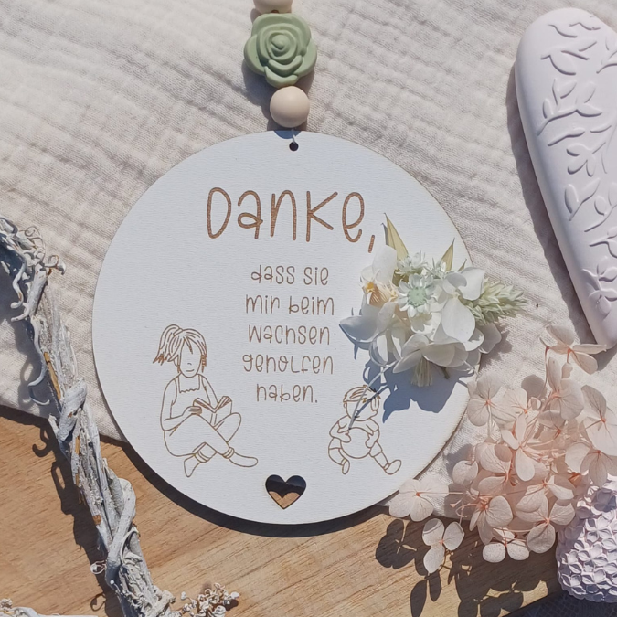 SVG Laserdatei 6 Designs Schilder Holzscheiben Geschenkidee Abschied Kindergarten Erzieherin Kindergartenabschied Danke Kita Kiga SVG Datei – Bild 31
