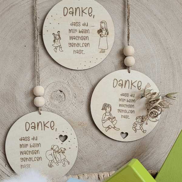 SVG Laserdatei 6 Designs Schilder Holzscheiben Geschenkidee Abschied Kindergarten Erzieherin Kindergartenabschied Danke Kita Kiga SVG Datei – Bild 27