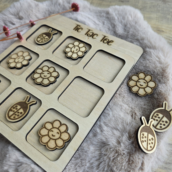 SVG Laserdatei Tic Tac Toe Spiel Urlaub Autobeschäftigung Sommerspiel Mitbringsel Zeitvertreib Kinder SVG-Datei – Bild 17