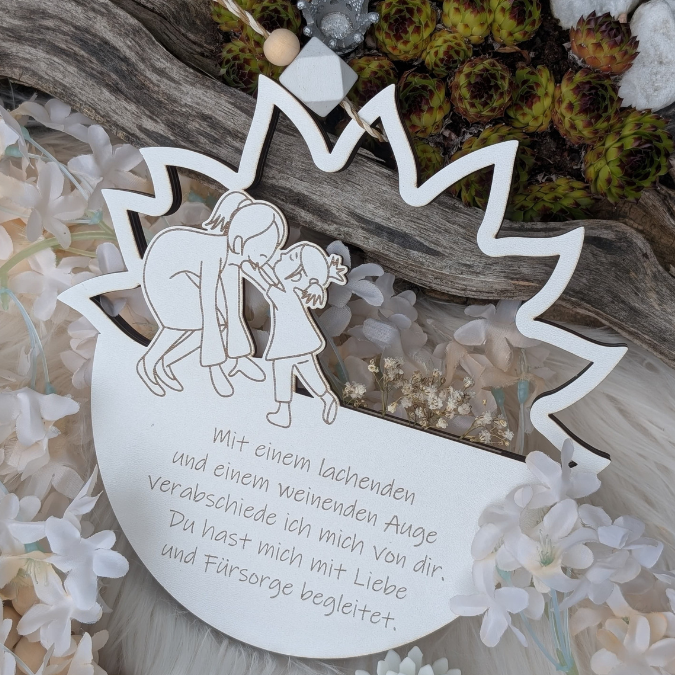 6 Designs Blumen zum Aufhängen und füllen mit Blumen oder Geld Kindergartenabschier Erzieherin KiTa Erzieherin Danke SVG Laserdatei Lasercut – Bild 7