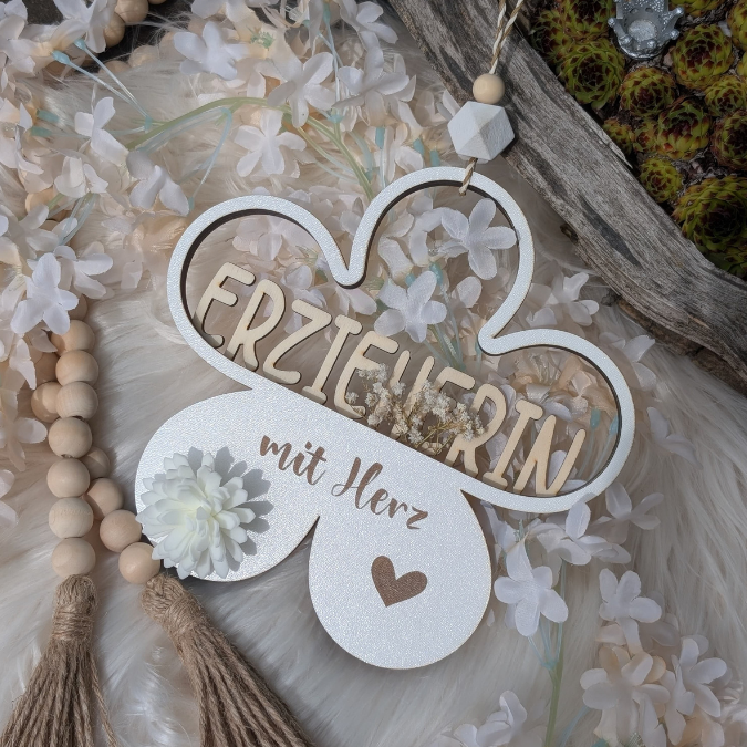 6 Designs Blumen zum Aufhängen und füllen mit Blumen oder Geld Kindergartenabschier Erzieherin KiTa Erzieherin Danke SVG Laserdatei Lasercut – Bild 8