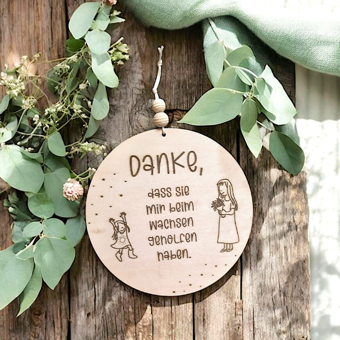 SVG Laserdatei 6 Designs Schilder Holzscheiben Geschenkidee Abschied Kindergarten Erzieherin Kindergartenabschied Danke Kita Kiga SVG Datei – Bild 14