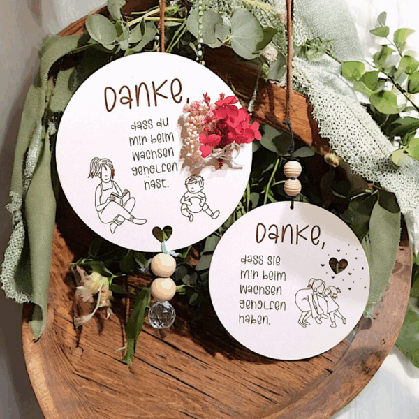 SVG Laserdatei 6 Designs Schilder Holzscheiben Geschenkidee Abschied Kindergarten Erzieherin Kindergartenabschied Danke Kita Kiga SVG Datei – Bild 15