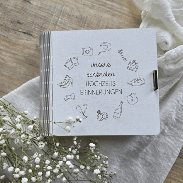 3mm 4mm SVG Laserdatei Geschenk zur Hochzeit Fotobuch 2.0 Holzbuch Fotoalbum Box für Fotos aufbewahrung Polaroid Hochzeitsalbum SVG Datei – Bild 8