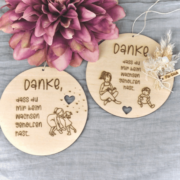 SVG Laserdatei 6 Designs Schilder Holzscheiben Geschenkidee Abschied Kindergarten Erzieherin Kindergartenabschied Danke Kita Kiga SVG Datei – Bild 16