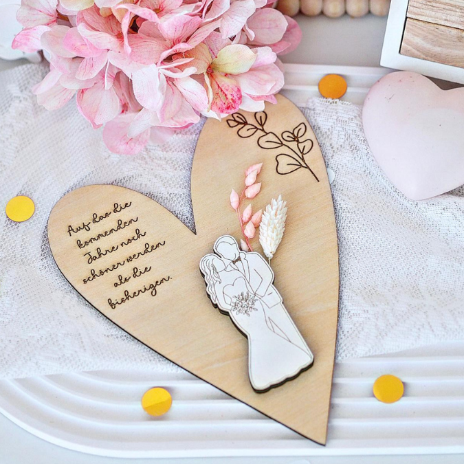 SVG Laserdatei Karten zur Hochzeit zum füllen mit Blumen oder Geld Postkarten Grußkarten SVG Datei Hochzeitsgeschenk Ehe Braut – Bild 7