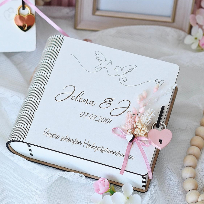 3mm 4mm SVG Laserdatei Geschenk zur Hochzeit Fotobuch 2.0 Holzbuch Fotoalbum Box für Fotos aufbewahrung Retrorahmen Vintage rahmen Hochzeitsalbum SVG Datei – Bild 19