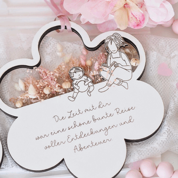 6 Designs Blumen zum Aufhängen und füllen mit Blumen oder Geld Hochzeit Muttertag Freundschaft Mama Oma Danke SVG Laserdatei Lasercut – Bild 18