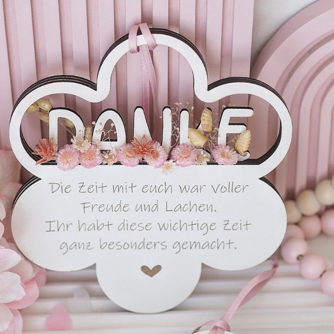6 Designs Blumen zum Aufhängen und füllen mit Blumen oder Geld Kindergartenabschier Erzieherin KiTa Erzieherin Danke SVG Laserdatei Lasercut – Bild 20