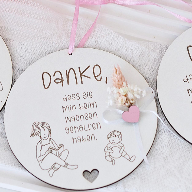 SVG Laserdatei 6 Designs Schilder Holzscheiben Geschenkidee Abschied Kindergarten Erzieherin Kindergartenabschied Danke Kita Kiga SVG Datei – Bild 18