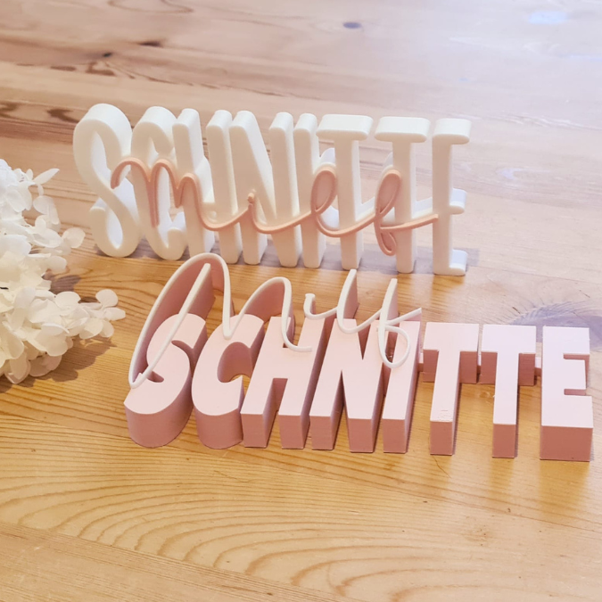 STL 3D Druck Datei 2er Schriftzug Statement MILF Schnitte Bad Mom Lustig Aufsteller 3D-Druck Datei
