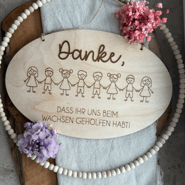 SVG Laserdatei 2er Set Schilder Holzscheiben Geschenkidee Abschied Kindergarten Kindergartenabschied Danke Kita Kiga SVG Datei – Bild 8