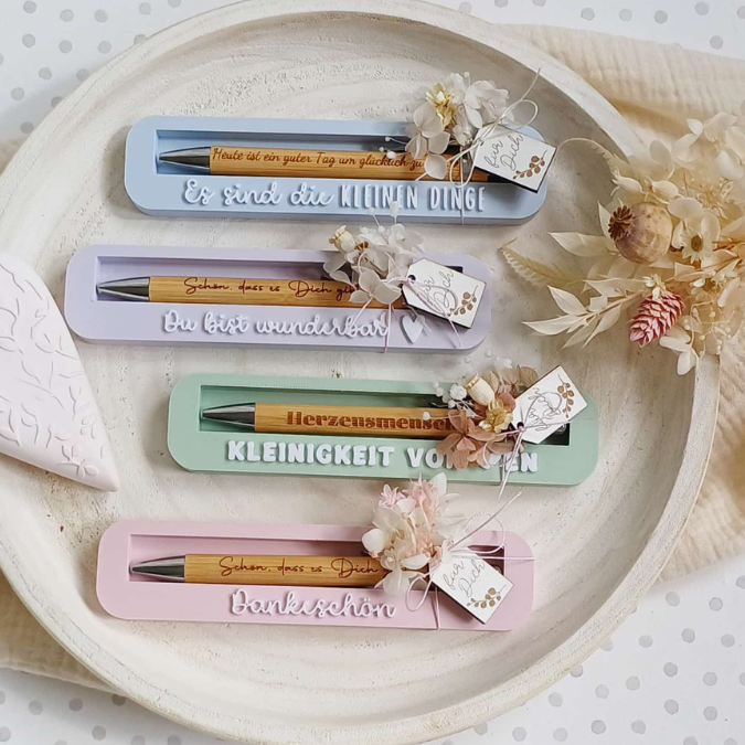 STL 3D Druck Datei 8 Designs Halter für Stifte Verpackung für Kugelschreiber Box Kleinigkeit Mitbringsel 3D-Druck Datei – Bild 6