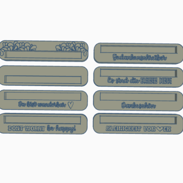 STL 3D Druck Datei 8 Designs Halter für Stifte Verpackung für Kugelschreiber Box Kleinigkeit Mitbringsel 3D-Druck Datei – Bild 4