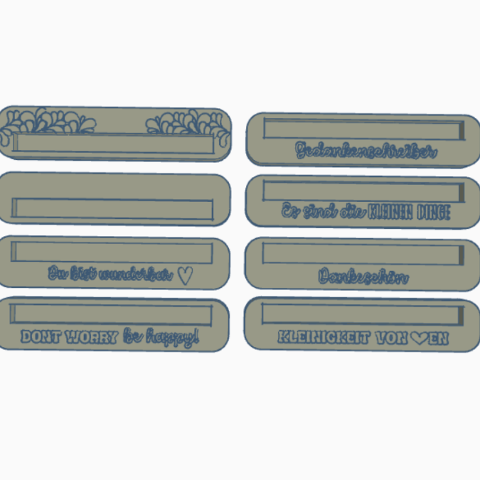 STL 3D Druck Datei 8 Designs Halter für Stifte Verpackung für Kugelschreiber Box Kleinigkeit Mitbringsel 3D-Druck Datei – Bild 2