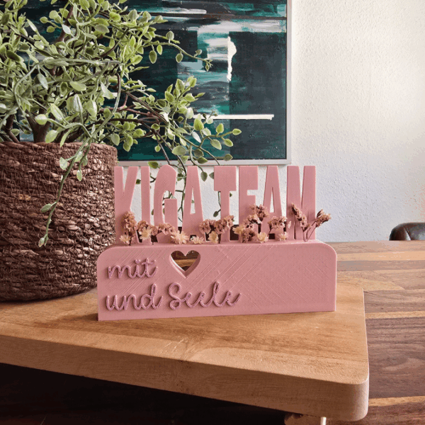 3D Druck Datei STL Kindergartenabschied Danke Kindergarten Kiga Kita Aufsteller mit öffnung für Blumen Floral 3D-Druck Datei – Bild 11