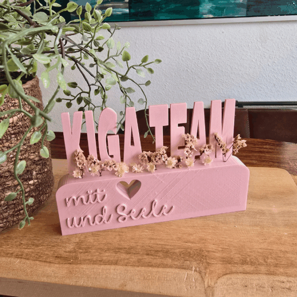 3D Druck Datei STL Kindergartenabschied Danke Kindergarten Kiga Kita Aufsteller mit öffnung für Blumen Floral 3D-Druck Datei – Bild 12