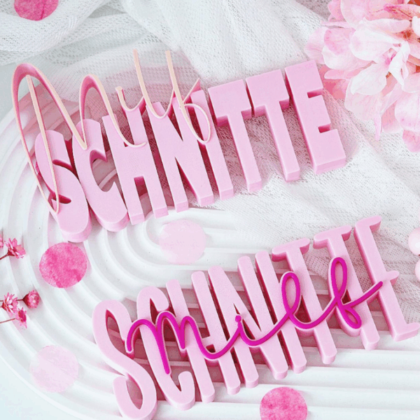 STL 3D Druck Datei 2er Schriftzug Statement MILF Schnitte Bad Mom Lustig Aufsteller 3D-Druck Datei – Bild 10