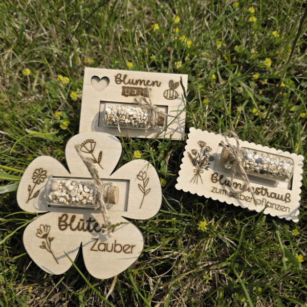 SVG Laserdatei Designs Halter für Blumensamen Samen Gastgeschenk Hochzeit Mitbringsel Geschenkidee SVG Datei Reagenzglas – Bild 4