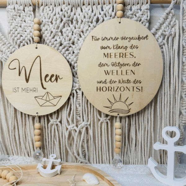 SVG Datei 3 Designs Holzscheiben Meer Maritim Laserdatei – Bild 10