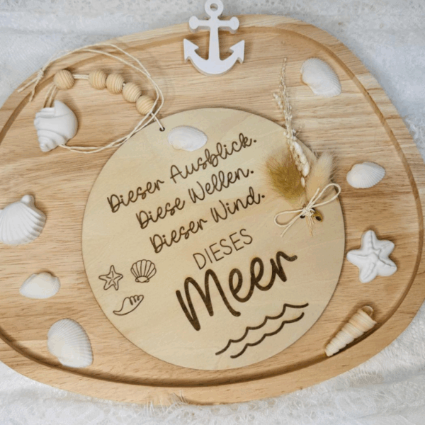 SVG Datei 3 Designs Holzscheiben Meer Maritim Laserdatei – Bild 3