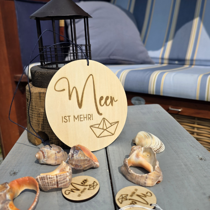 SVG Datei 3 Designs Holzscheiben Meer Maritim Laserdatei – Bild 6