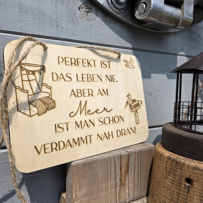 SVG Datei 3 Designs Schilder Holzscheiben Meer Maritim Laserdatei Urlaub Strand Nordsee Ostsee Strandkorb – Bild 11