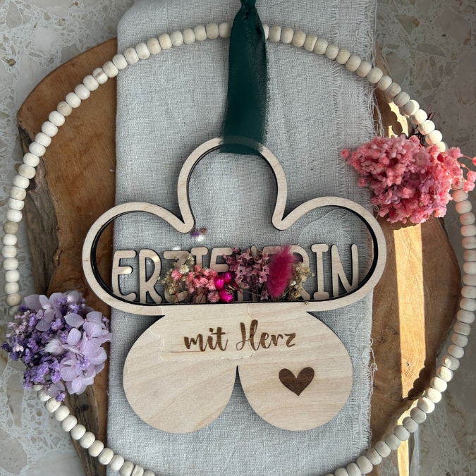 6 Designs Blumen zum Aufhängen und füllen mit Blumen oder Geld Kindergartenabschier Erzieherin KiTa Erzieherin Danke SVG Laserdatei Lasercut – Bild 25