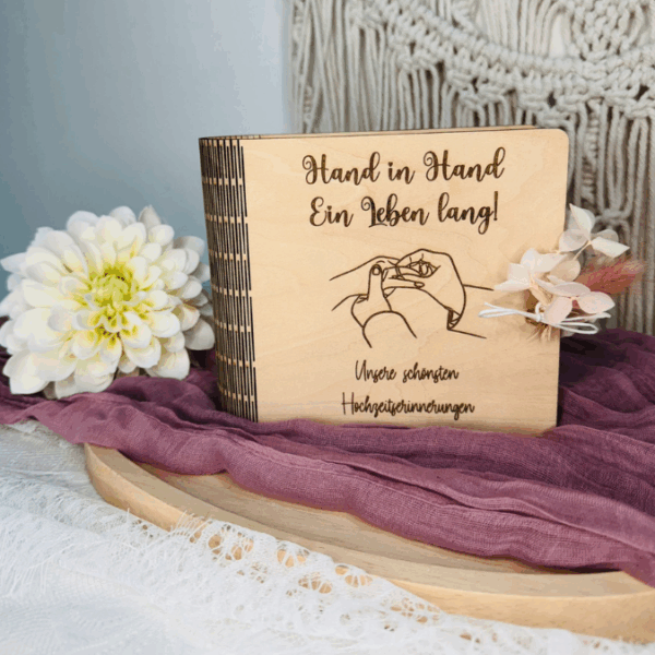 3mm 4mm SVG Laserdatei Geschenk zur Hochzeit Fotobuch 2.0 Holzbuch Fotoalbum Box für Fotos aufbewahrung Polaroid Hochzeitsalbum SVG Datei – Bild 13