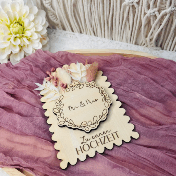 SVG Laserdatei Karten zur Hochzeit zum füllen mit Blumen oder Geld Postkarten Grußkarten SVG Datei Hochzeitsgeschenk Ehe Braut – Bild 15