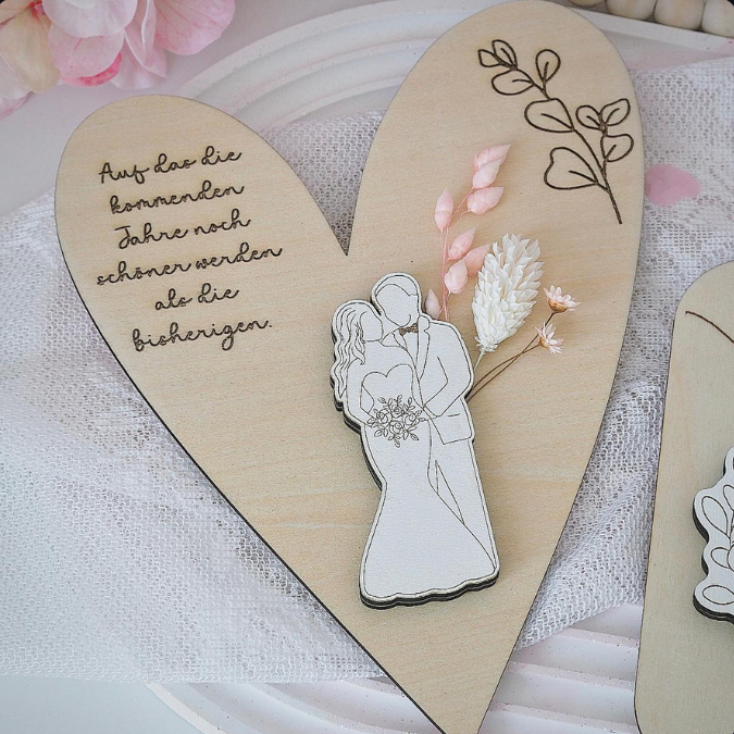 SVG Laserdatei Karten zur Hochzeit zum füllen mit Blumen oder Geld Postkarten Grußkarten SVG Datei Hochzeitsgeschenk Ehe Braut – Bild 18