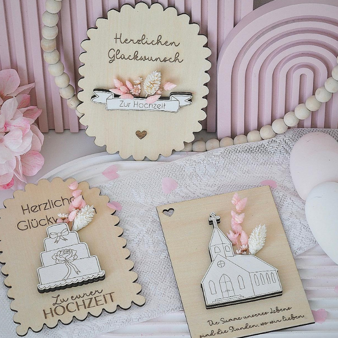 SVG Laserdatei Karten zur Hochzeit zum füllen mit Blumen oder Geld Postkarten Grußkarten SVG Datei Hochzeitsgeschenk Ehe Braut – Bild 20