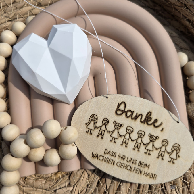 SVG Laserdatei 2er Set Schilder Holzscheiben Geschenkidee Abschied Kindergarten Kindergartenabschied Danke Kita Kiga SVG Datei – Bild 3