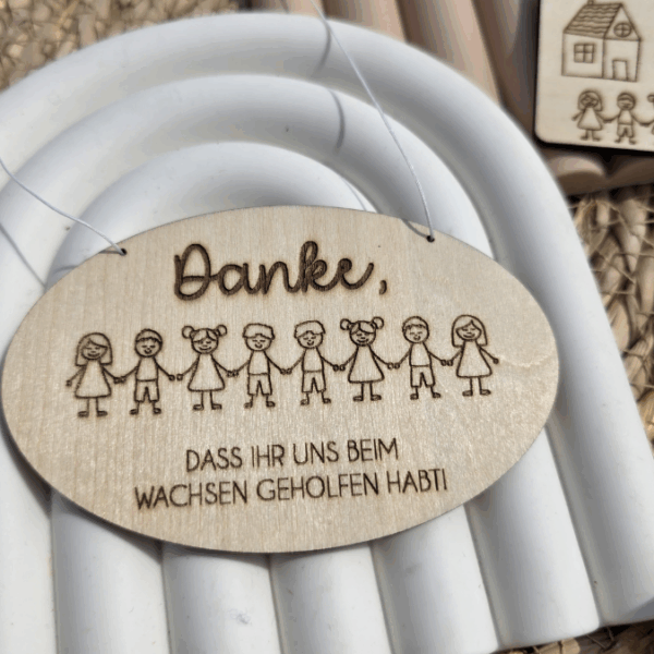 SVG Laserdatei 2er Set Schilder Holzscheiben Geschenkidee Abschied Kindergarten Kindergartenabschied Danke Kita Kiga SVG Datei – Bild 5