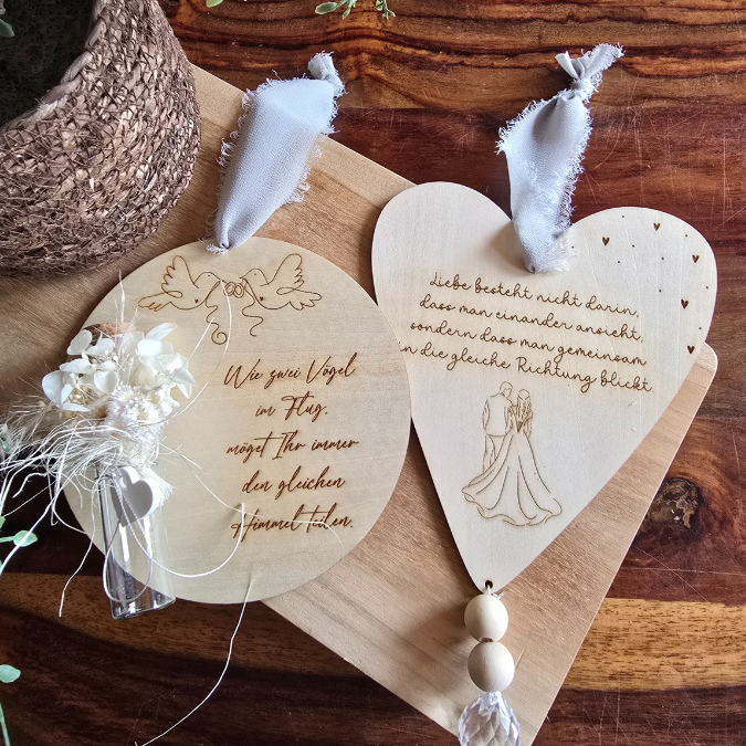 SVG Laserdatei 4 Designs Holzscheiben Herz Hochzeitsgeschenk Geschenkscheibe Geldgeschenk Sonnenfänger Hochzeit Ehe SVG Datei – Bild 15