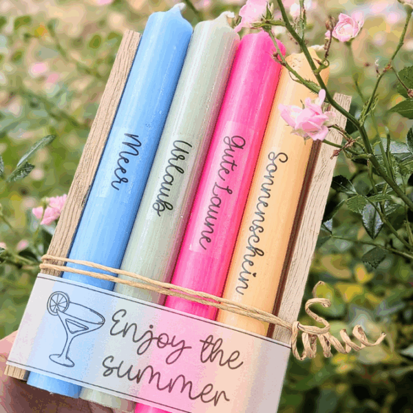 PRINT Druckvorlage PDF Banderole mit 5 Designs - Sommer - A4 Printable PDF Datei zum selber drucken – Bild 3
