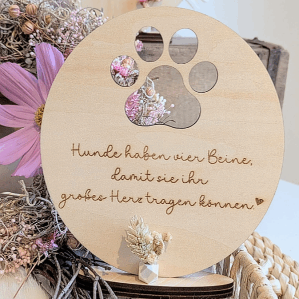 SVG Laserdatei Aufsteller 3mm und 4mm 3 Designs Hunde Hund Hundemensch Hundeliebe Erinnerung Tierliebe Haustier SVG Datei – Bild 15