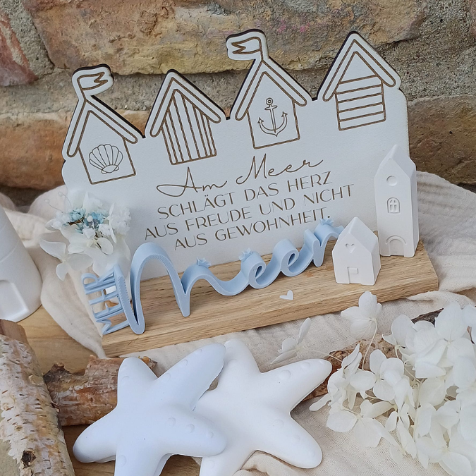 SVG Datei 3 Designs Schilder Holzscheiben Meer Maritim Laserdatei Urlaub Strand Nordsee Ostsee Strandkorb – Bild 15