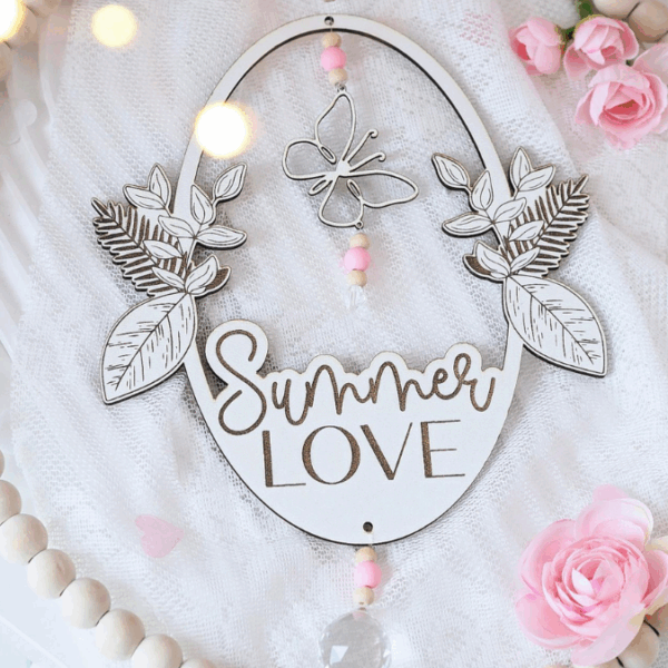 SVG Laserdatei Kranz 2er Set Kränze Summer Feeling Geschenkidee SVG Datei – Bild 5