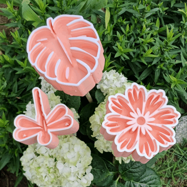 STL 3D Druck Datei Insektentränke Libelle für 8mm & 10mm Stäbe Bienentränke Schmetterlingtränke Garten Blumentopf Bambu Sommer – Bild 13