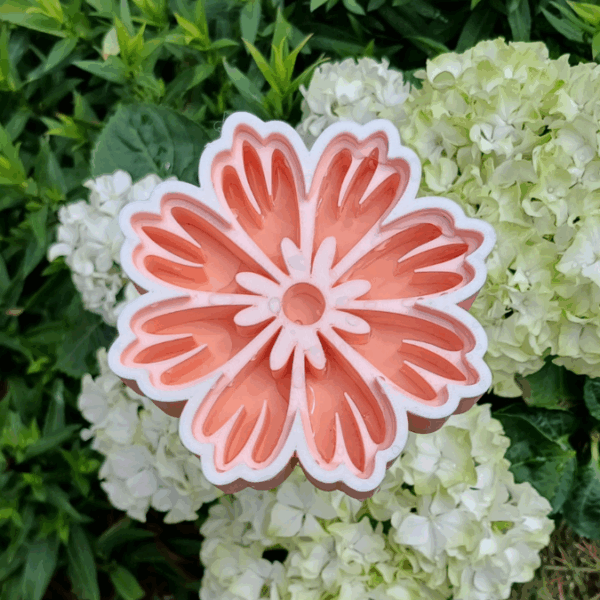 STL 3D Druck Datei Insektentränke Blume Blümchen Blatt für 8mm & 10mm Stäbe Bienentränke Schmetterlingtränke Garten Blumentopf Bambu Sommer – Bild 14