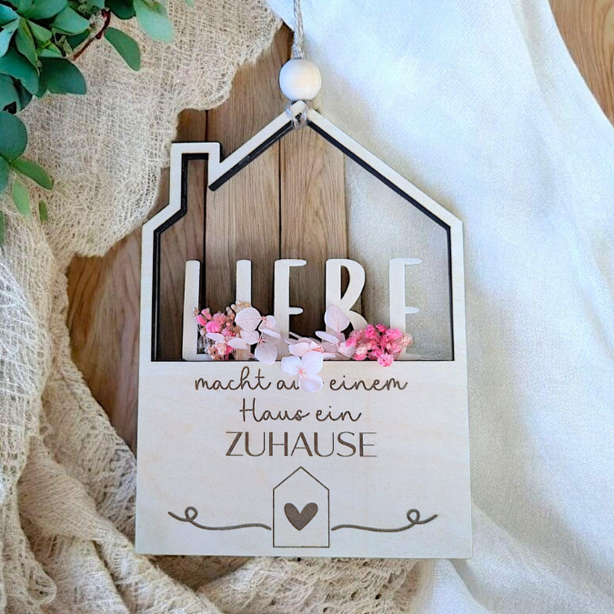6 Designs Häuser zum füllen mit Blumen oder Geld Zuhause Heimat Home Freundschaft Deko Danke SVG Laserdatei Lasercut – Bild 23