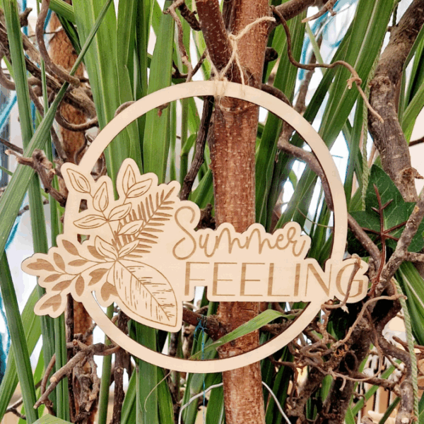 SVG Laserdatei Kranz 2er Set Kränze Summer Feeling Geschenkidee SVG Datei – Bild 13