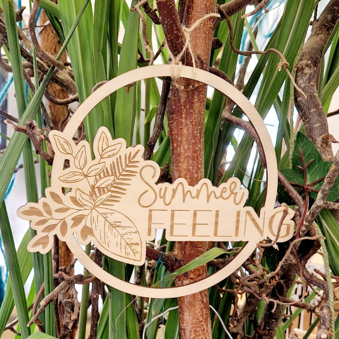 SVG Laserdatei Kranz 2er Set Kränze Summer Feeling Geschenkidee SVG Datei – Bild 13