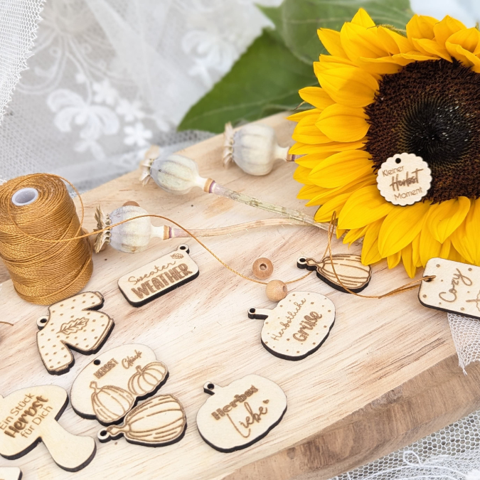 SVG Laserdatei Geschenkanhänger Herbst Kürbis Pilz Sweater weather Etiketten Tags SVG-Datei – Bild 19