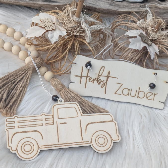 SVG Datei Herbst Truck Herbstdeko Türdeko Wanddeko Kürbisse Laserdatei Herbstzauber Herbstliebe Herbstvibes – Bild 14