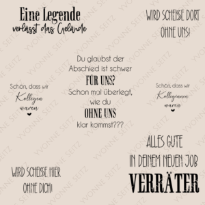 SVG Laser Datei Gravur Bundle Abschied Kollegen Kollegin Lieblingskollegin Laserdatei Plotterdatei Abteilungswechsel Rente