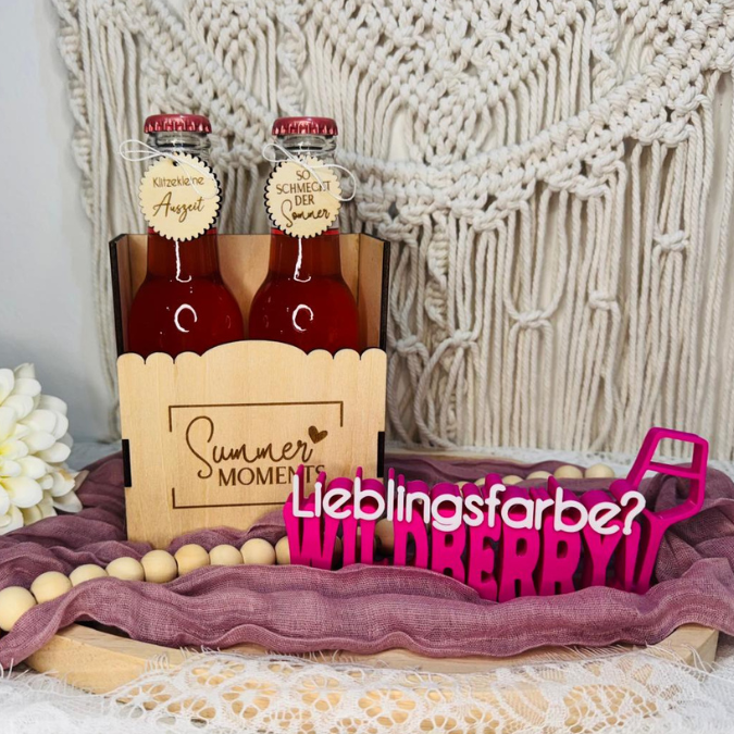 SVG Laserdatei 3 mm & 4mm Geschenkbox für 2 kleine Lillet Aperol Flaschen Flaschenbox Summermoments Little Things Spritztour SVG Datei – Bild 14