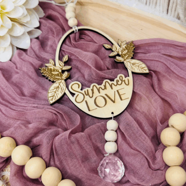 SVG Laserdatei Kranz 2er Set Kränze Summer Feeling Geschenkidee SVG Datei – Bild 8
